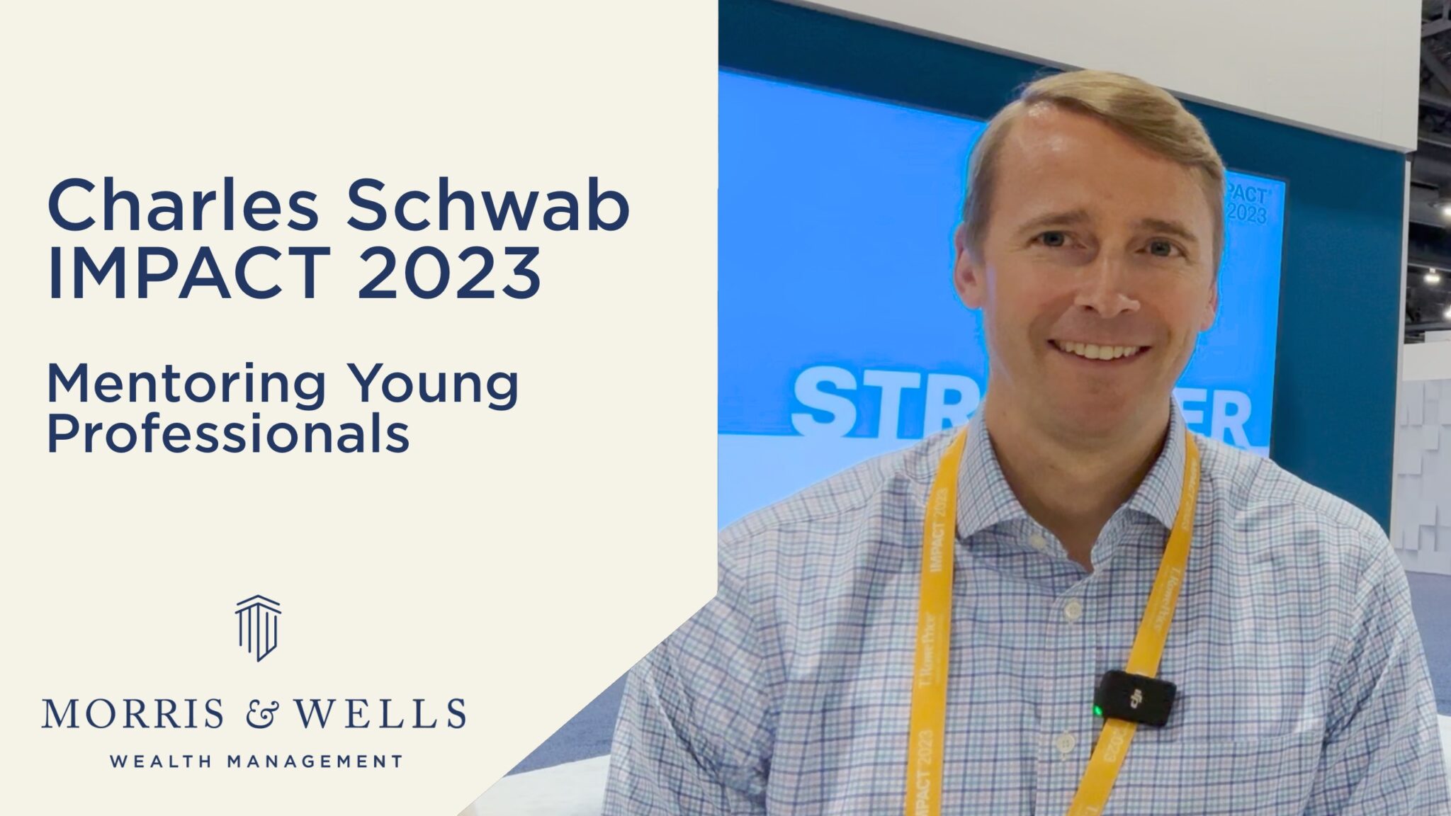 Morris and Wells Charles Schwab IMPACT 2023 Mentoring Young